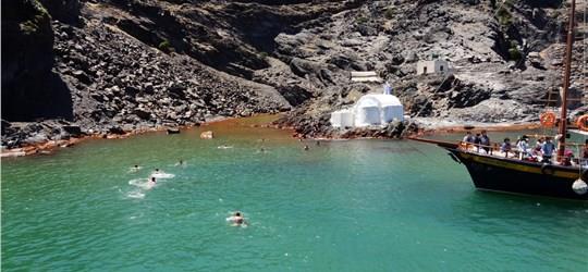 Photo of Sunset Cruise to Santorini's Volcano & Hot Springs from the Old Port