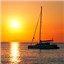 Sunset catamaran cruises in Santorini