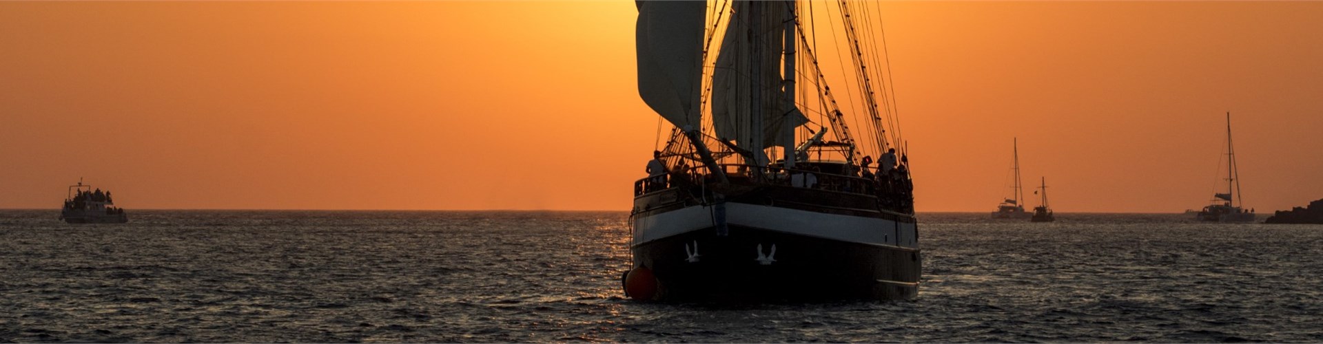 Photo of Santorini Volcano Sunset Cruise with Dinner on a Pirate Ship  