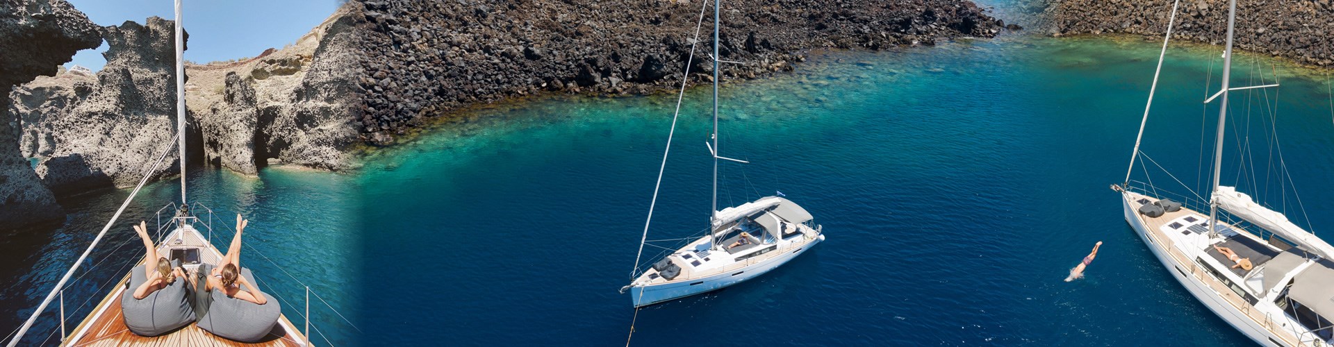 Photo of Private Sailing Cruise in Santorini with meal and drinks