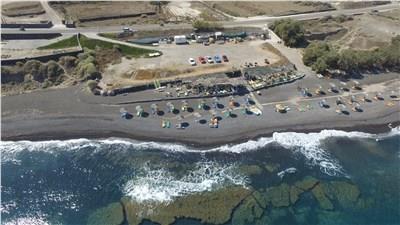 Culumbus Beach Panorama view - Santorini